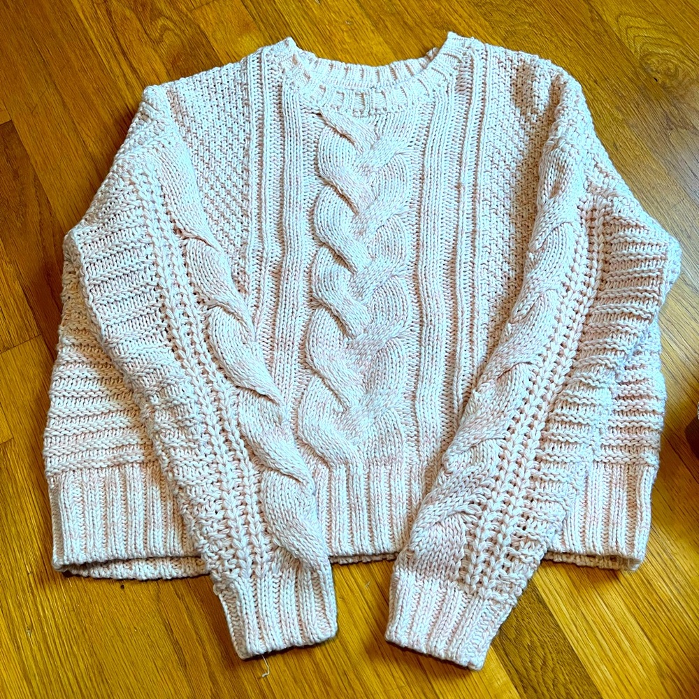 Light pink knit sweater